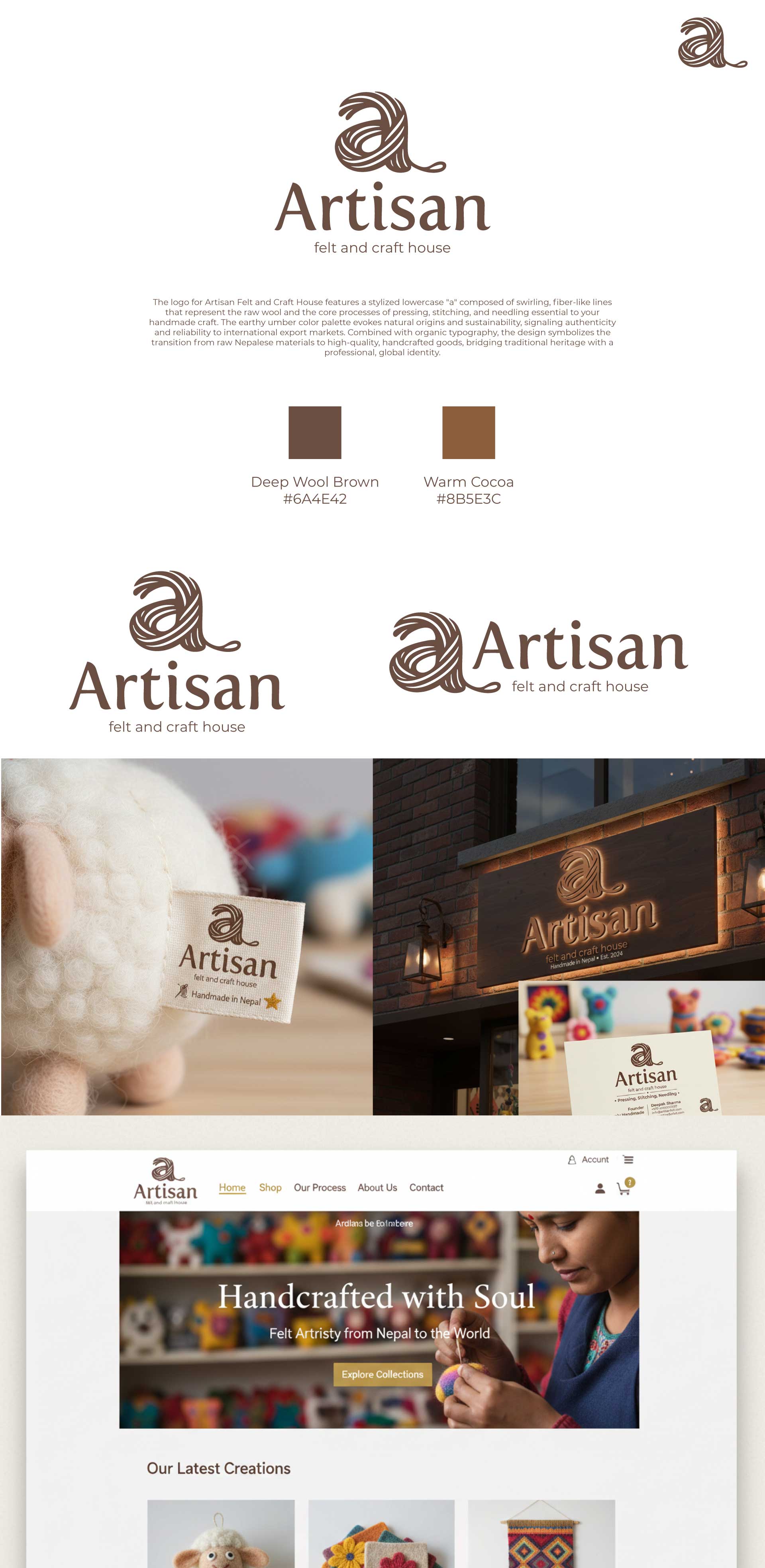 Artisan Felt and Craft House — Website by 5 Peaks Digital